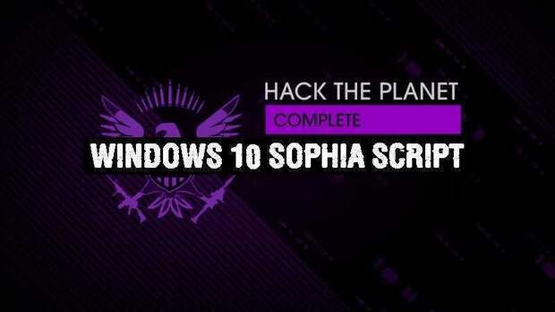 Windows 10 Sophia Script
