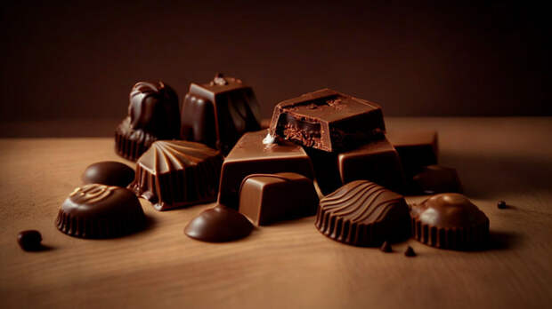 Шоколадные конфеты / Изображение сгенерировано ИИ Kandinsky / amic.ru