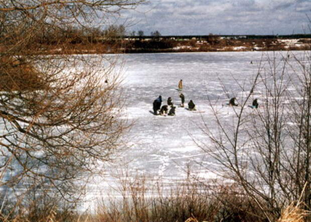 Рыбалка на Москве - реке зимой