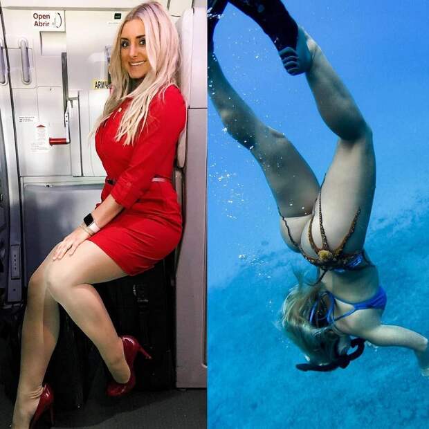 Красивые девушки в униформе и без неё