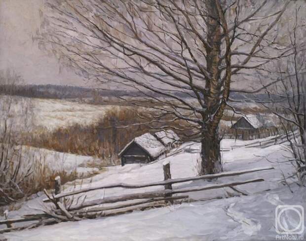 Петренко Борис. Зима в Дуброве (700x552, 278Kb)