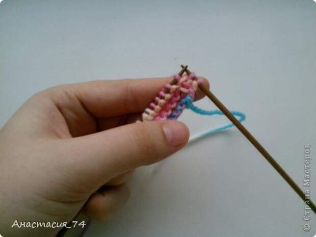 Гардероб Мастер-класс Вязание спицами Очень простые пинеточки для малыша подробный МК Нитки Пуговицы фото 8