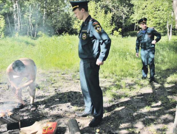 В Алёшкинском лесу прошёл рейд по поиску незаконной жарки шашлыков