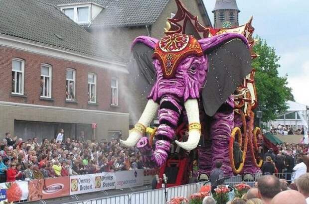 Скульптуры из цветов на параде Bloemencorso Zundert (21 фото)