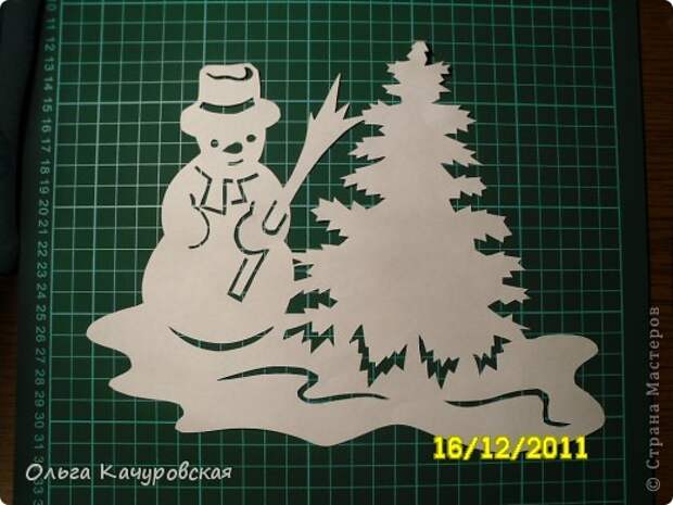 Интерьер Новый год Вырезание Снеговиков  вагон и маленькая тележка   Бумага фото 16