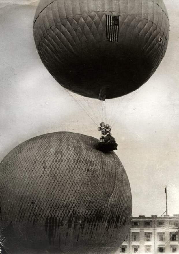 Редкие фото из архивов . Старые фотографии   дирижаблей  и воздушных шаров,  1910-е-1930-е годы