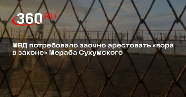 МВД потребовало заочно арестовать «вора в законе» Мераба Сухумского