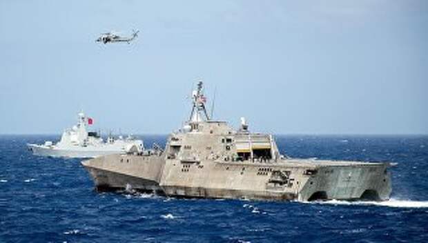 Корабль ВМС США LCS Coronado. Архивное фото Корабль ВМС США LCS Coronado. Архивное фото