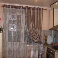 Дизайн штор для кухни (62 фото)