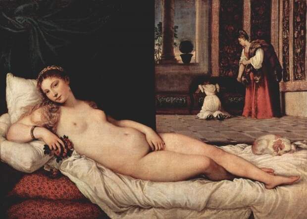 Единственное исключение — довольная обнаженная Венера. В мире Тициана только у нее жизнь удалась и ни за что хвататься не приходилось живовись, просто о сложном, юмор