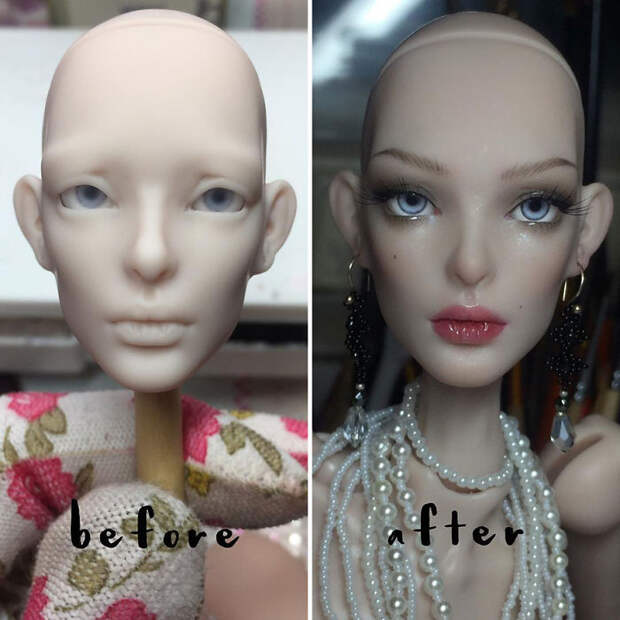 Ukrainian Artist Continues To Remove The Makeup Of Dolls And Re-Creates Them With An Incredibly Real Look