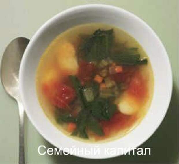 блюда из одуванчиков_фасолевый суп