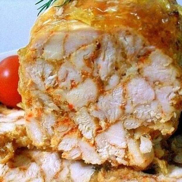 Сногшибательный куриный рулет “Мраморный”