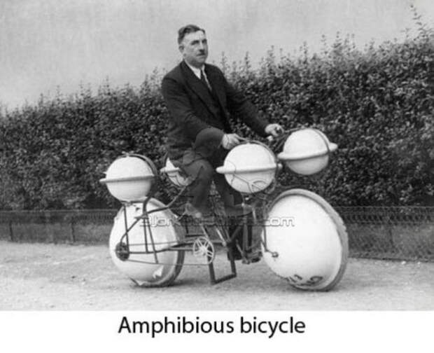 Необычный велосипед амфибия под названием - Cyclomer.