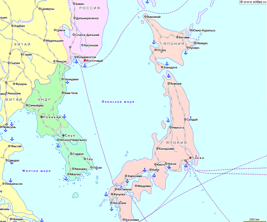 Порты японского моря на карте. Морские Порты Японии на карте. Порты японского моря в России. Порты дальнего Востока на карте.