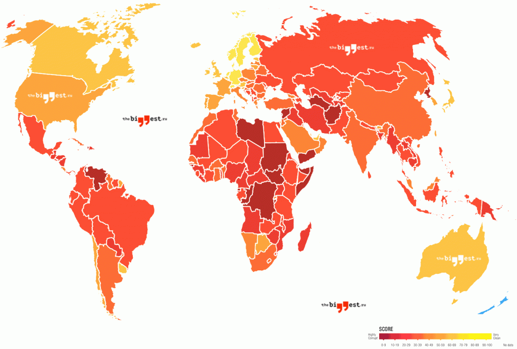 карта стран