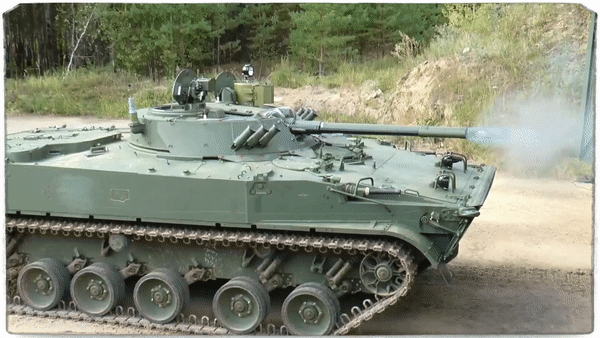 Работа БМП-3.