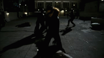 Spotted this laughably bad choreography in The Dark Knight Rises (watch the man in the top left)